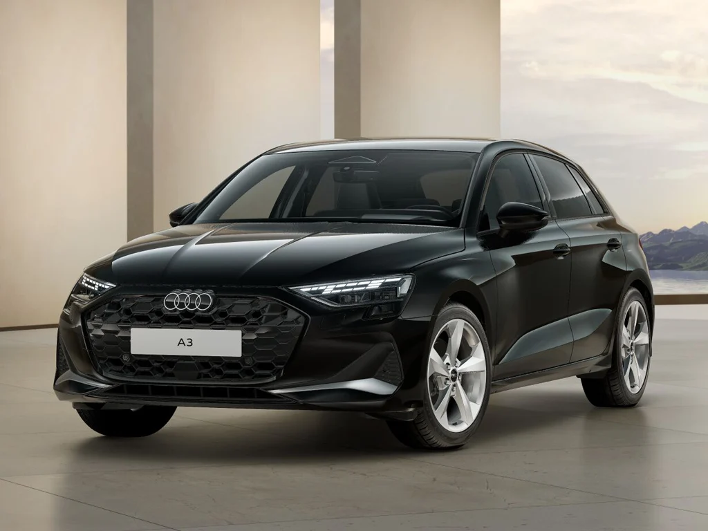 Audi A3 Sportback schwarzes Fahrzeug