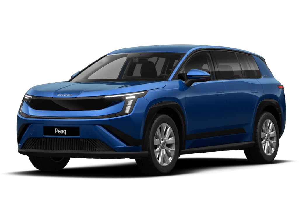 Skoda Peak Autohaus Vatterott freigestellt blaues Fahrzeug