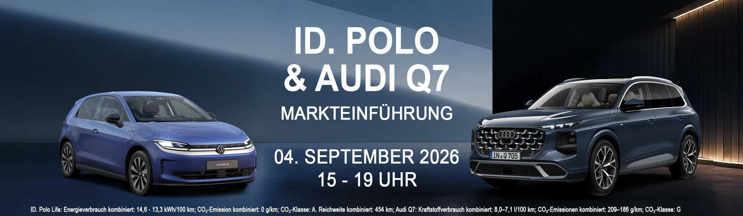 Header Audi Q7 VW ID. Polo Autohaus Vatterott Kopie